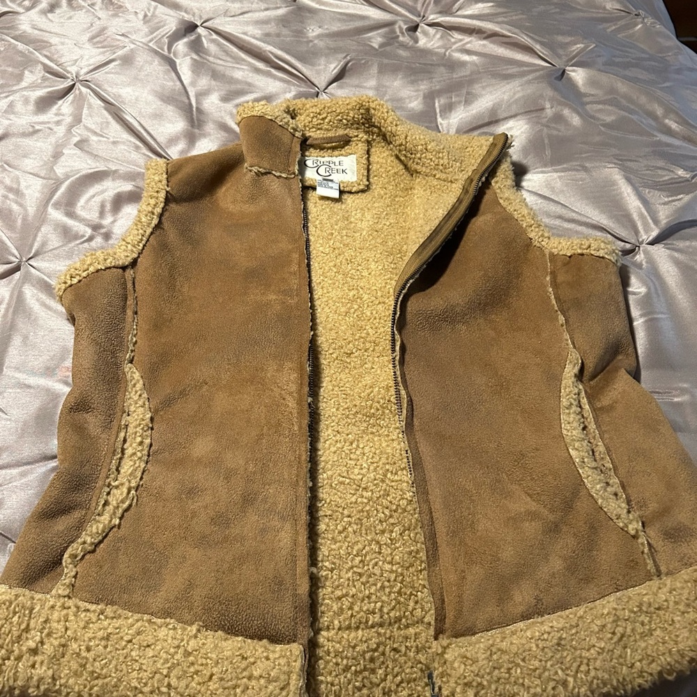 Eddie Bauer Brown Sherpa Vest